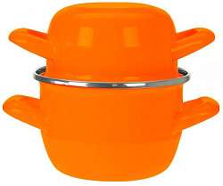 Кастрюля для мидий Cosy&Trendy оранжевая 2,8 л, h 17,5cm d 18cm фото