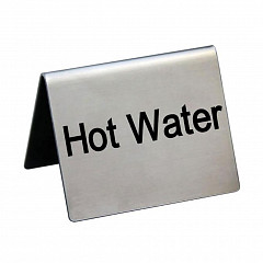 Табличка P.L. Proff Cuisine Hot Water 5*4 см, сталь фото