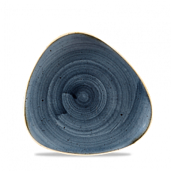 Тарелка мелкая треугольная Churchill Stonecast Blueberry SBBSTR71 19,2см, без борта фото