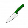 Нож поварской  16 см, зеленая ручка