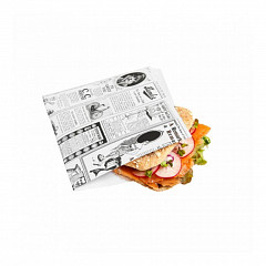 Конвертик для еды Garcia de Pou Газета, 13*14 см 1000 шт/уп, жиростойкий пергамент в Москве , фото