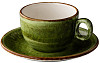 Блюдце универсальное для чайных чашек Style Point Jersey 15 см, цвет зеленый (QU92555) фото
