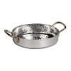 Сковорода для подачи P.L. Proff Cuisine 14,2 см h3,8 см 550 мл круглая Dents нерж. 2 ручки Antique (81240833) фото