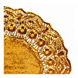 Салфетка ажурная Garcia de Pou золотая d 14 см, металлизированная целлюлоза, 100 шт
