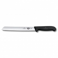 Нож для хлеба Victorinox Fibrox 21 см, ручка фиброкс фото