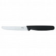 Нож для нарезки P.L. Proff Cuisine PRO-Line 16 см, пластиковая черная ручка, волнистое лезвие
