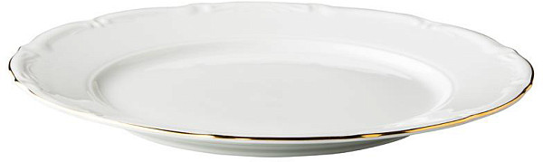 Тарелка мелкая с золотым декором Style Point Maria Theresa 28 см (QB60028) фото