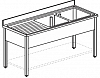 Ванна моечная Apach Chef Line L2S187-65LWSH фото