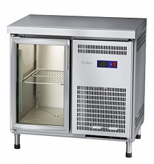 Холодильный стол Abat СХС-70 неохлаждаемая столешница без борта (дверь-стекло) фото