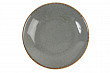 Тарелка глубокая безбортовая Porland 21 см фарфор цвет темно-серый Seasons (197621)