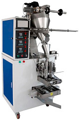Автомат фасовочно-упаковочный Hualian Machinery DXDF-100AX (15-100 мл, 4-х шовн., шир. пленки 240 мм, насечка, датер HP-241G, прямой нож, шов сетка) фото