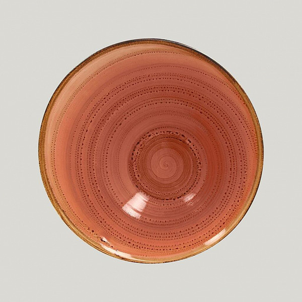 Ассиметричная тарелка RAK Porcelain Twirl Coral 1,6 л, 29*14 см фото