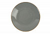 Тарелка глубокая безбортовая Porland 26 см фарфор цвет темно-серый Seasons (197626) фото