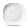 Тарелка мелкая квадратная Churchill 25,2см, X Squared, цвет белый WHSP111 фото