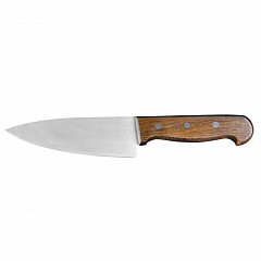 Шеф-нож P.L. Proff Cuisine Wood 25 см, деревянная ручка фото
