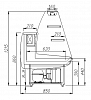 Витрина кондитерская Полюс K85 SM 1,2-1 (ВХСд-1,2 Полюс ЭКО) фото