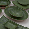 Салатник прямоугольный P.L. Proff Cuisine 26,5*16,2*6,5 см Green Banana Leaf пластик меламин фото