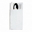 Конверт-салфетка для столовых приборов Garcia de Pou бумажная двухслойная белая, 1/6 ECO 40*40 см, 50 шт