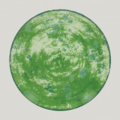 Тарелка круглая плоская RAK Porcelain Peppery 15 см, зеленый цвет в Москве , фото