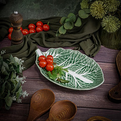 Блюдо овальное Casa di Fortuna 28,3х19,8 см h 5 см, Cabbage (CDF CB09) в Москве , фото
