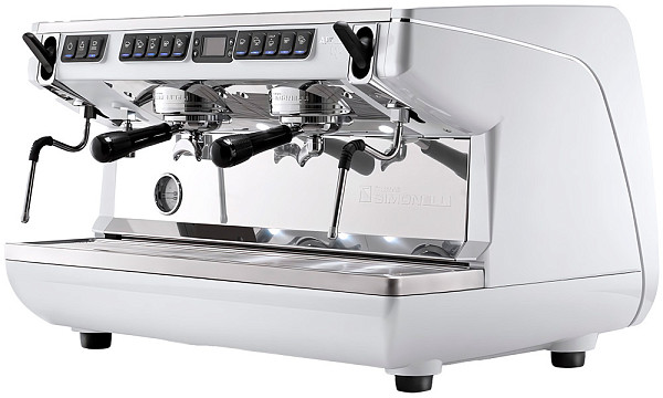 Рожковая кофемашина Nuova Simonelli Appia Life 2Gr Timer 220V белая+высокие группы+экономайзер (250127) фото