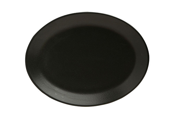Блюдо овальное Porland 31х24 см фарфор цвет черный Seasons (112131) фото