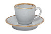 Блюдце для кофейной чашки Porland 12 см фарфор цвет серый Seasons (122112) фото