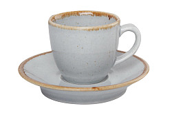 Блюдце для кофейной чашки Porland 12 см фарфор цвет серый Seasons (122112) в Москве , фото