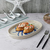 Блюдо овальное P.L. Proff Cuisine 29*18 см h2,5 см Crab Northern Blue Gray Frutti di Mare (81241243) фото