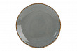 Тарелка безбортовая  24 см фарфор цвет темно-серый Seasons (187624)