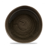 Тарелка мелкая Волна без борта Churchill Stonecast Patina Iron Black PAIBOG101 фото