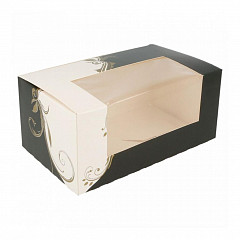 Коробка для торта Garcia de Pou с окном 18*11*8 см, белая, картон фото