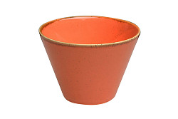Чаша коническая Porland d 12 см h 8 см 400 мл фарфор цвет оранжевый Seasons (368211) в Москве , фото