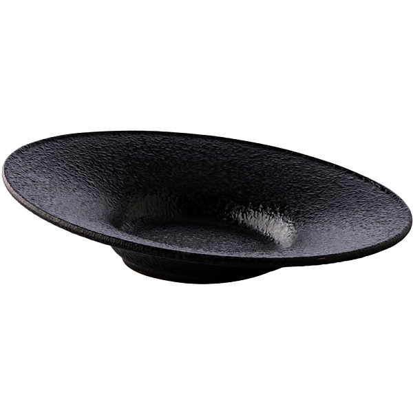 Тарелка с наклоном Style Point Raw Design by RBC черная, 26 см (RD19121-B) фото