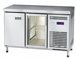 Холодильный стол Abat СХС-70-01 неохлаждаемая столешница без борта (дверь-стекло, дверь) фото