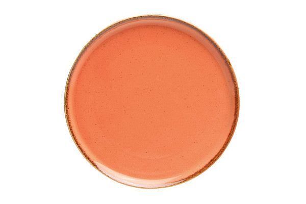 Тарелка для пиццы Porland 20 см фарфор цвет оранжевый Seasons (162920) фото