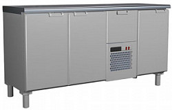 Холодильный стол Россо T57 M3-1 9006-1 корпус серый без борта (BAR-360) фото