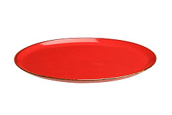 Тарелка для пиццы Porland 28 см фарфор цвет красный Seasons (162928) в Москве , фото