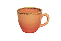 Чашка кофейная Porland 90 мл фарфор цвет оранжевый Seasons в Москве , фото