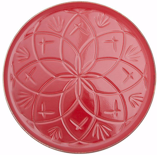 Тарелка Porland CHRISTINA RED 21 см (18CR21 красный) фото