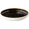 Тарелка с вертикальным бортом, стопируемая Style Point Jersey 16,2 см, цвет коричневый (QU91050) фото