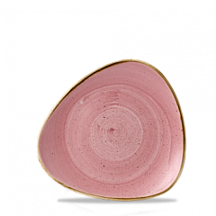 Тарелка мелкая треугольная Churchill Stonecast Petal Pink SPPSTR91 22,9см, без борта фото