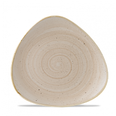 Тарелка мелкая треугольная Churchill Stonecast Nutmeg Cream SNMSTR91 22,9см, без борта фото