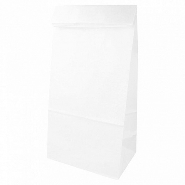 Пакет для покупок без ручек Garcia de Pou 20+9*34,5 см, белый, крафт-бумага фото