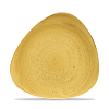 Тарелка мелкая треугольная Churchill Stonecast Mustard Seed Yellow SMSSTR101 фото