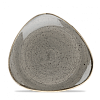 Тарелка мелкая треугольная Churchill Stonecast Peppercorn Grey SPGSTR71 19,2см, без борта фото