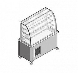 Прилавок-витрина холодильная Emainox HCVTRVV3VR12 фото