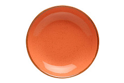 Тарелка глубокая безбортовая Porland 26 см фарфор цвет оранжевый Seasons (197626) в Москве , фото