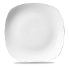Тарелка мелкая квадратная Churchill 29,3см, X Squared, цвет белый WHSP121 фото