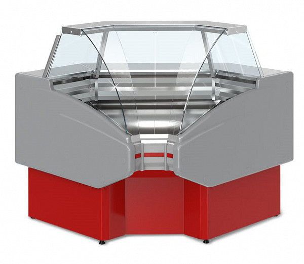 Витрина холодильная  Golfstream Двина УВ 90 ВС красная фото